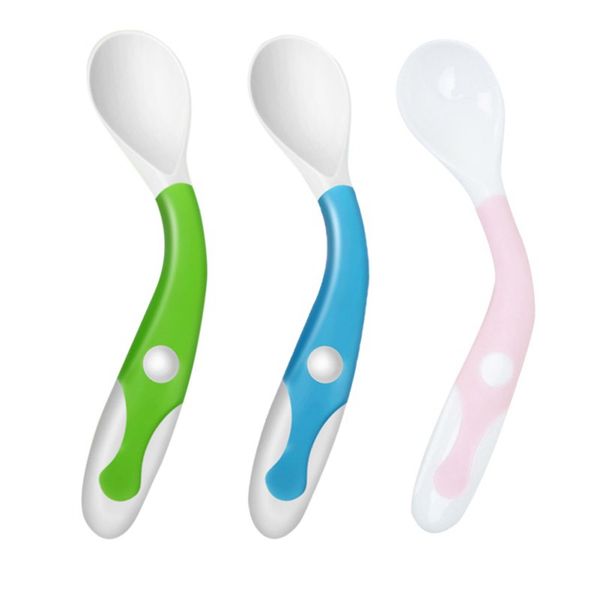 

Baby Elbow Training Spoon Baby Eating Children Practice Tableware Delivery G