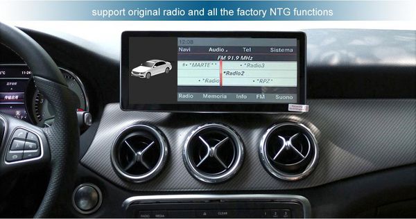 

4g+64g car radio gps navigation bluetooth wifi head unit screen for mercedes benz sedan gla cla class x156 2016-2019