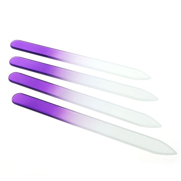 

4pc nail art files crystal glass file buffer device manicure tool durable beauty