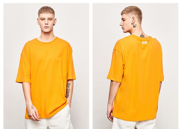 

summer menswear designer t-shirt european and american fashion brand solid color short sleeve fog essentials hip hop loose casual delivery, White;black