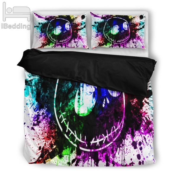 

nightmare before christmas 3d bedding sets printed duvet cover set  king twin size dropshipping custom