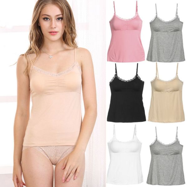 

women casual camis women solid black white pink camisole 2019 summer sleeveless slim low chest v neck tanks camis