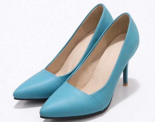 

2019 women's shoes in spring and autumn with new style high heel fine heel pointed end @16, Black