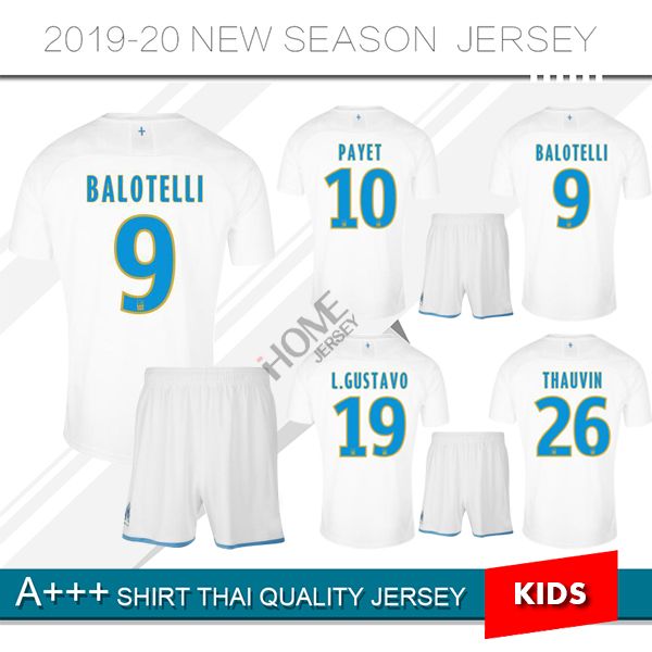 

2019 olympique de mar eille occer jer ey payet luiz gu tavo an on mitroglou 2020 om kid men home maillot de foot children away hirt
