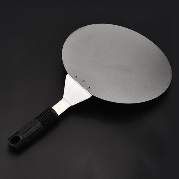 

из нержавеющей стали круглый пицца пил 25.5cm выпечки лопатка paddle, торт lifter transfer лоток для пиццы, хлеб, торт, пирог cnim горячий д