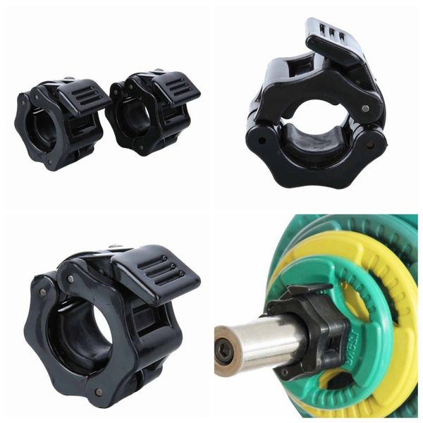 

2pcs 1" spinlock collars barbell collar lock dumbell clamps weight lifting gym dumbbell fitness tools