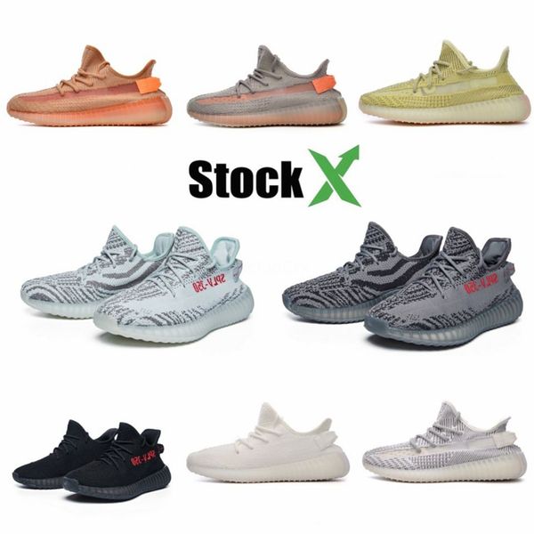 

wave runner static inertia pure gray men and women eg7457 running shoes kanye west dad shoes luxury designer track and field shoes c6 #qa930