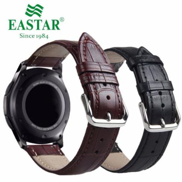 

genuine leather black brown strap for samsung gear s3 band frontier strap for gear s3 classic watchband 22mm watch bracelet