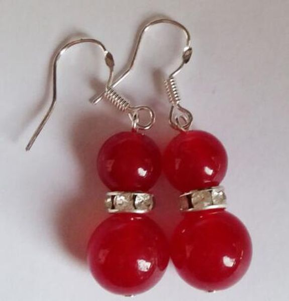 

new beautiful green stone jewelry drop earring, Silver