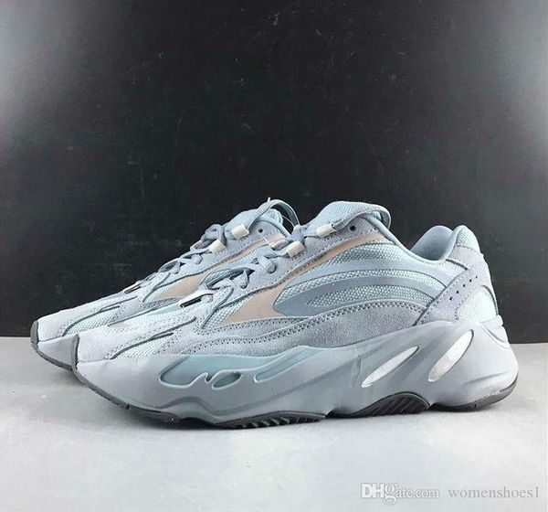 

2019 new kanye west 700 hospital blue v2 running shoes wave runner designer reflective sports shoes