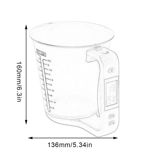 

kitchen scale electronic measuring cup baking scale 1kg600ml liquid measuring cup kitchen electronic scale other kitchen tools