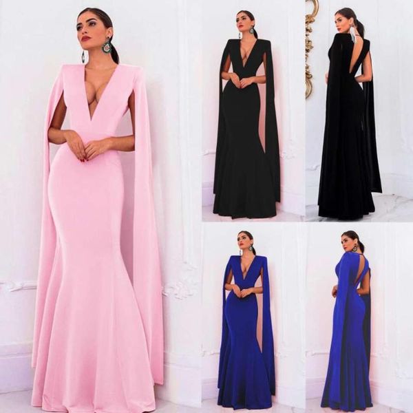 

2020 selling spaghetti formal dress mandarin sleeve evening party gowns custom made size 4 6 8 10 12 14 16 18+ e83, Black