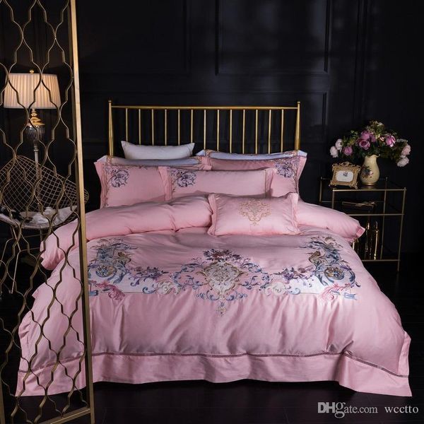 

bedding 4pcs fashion bedding set logo printing duvet cover set with pillowcases and sheets king or  size is noble and comfortable