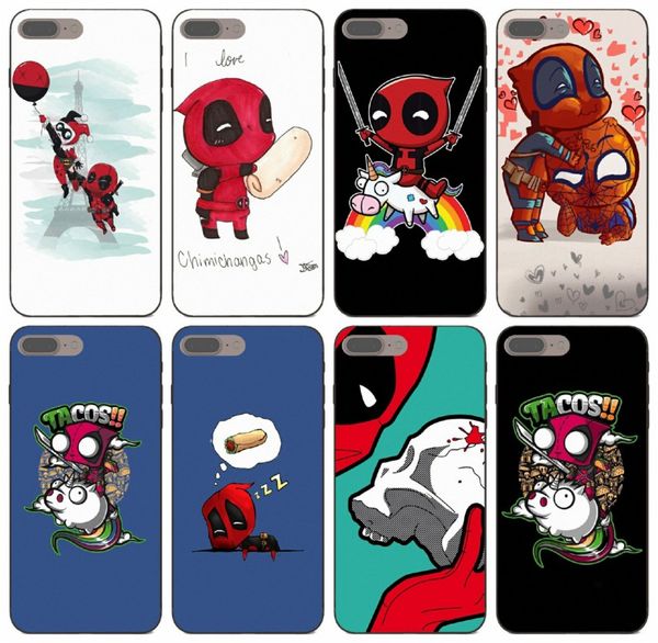

[tongtrade] tacos unicorns deadpool case for iphone 11 pro max x xs 8s 8 7s 7 6s 6 samsung j7 huawei g play mini xiaomi 9 pro fashion case