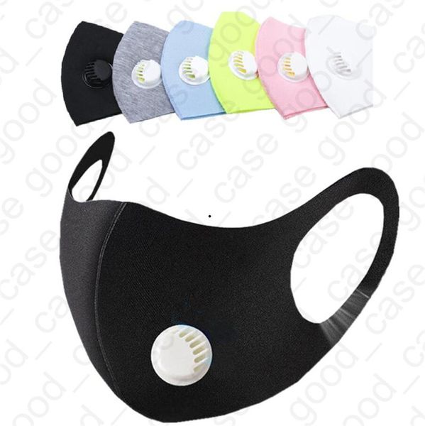 

adults 3 layers face protective mask pm2.5 dustproof anti-dust mask with breathing valve fog prevention haze saliva mouth-muffle e4903
