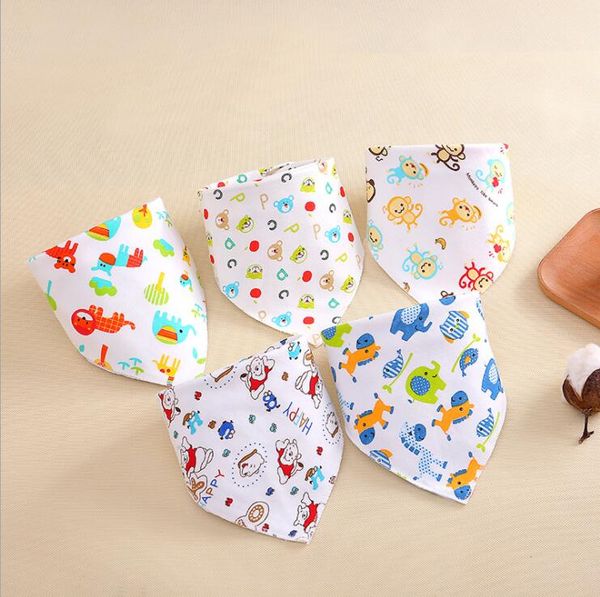 1pcs Baby Bibs Cotton Newborn Feeding Nursing Bandana Cloths Baby Scarf 4colour