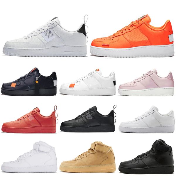 

2019 new cla ic 1 ca ual hoe for men women triple black white red one kateboarding high low cut wheat men trainer neaker 36 45