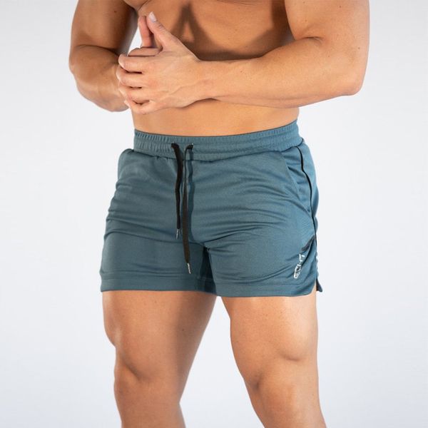 

2019 new summer men fitness bodybuilding shorts mens mesh breathable quick drying fashion casual joggers shorts sportswear, White;black