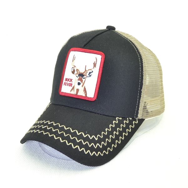 

fashion baseball cap for men women summer mesh embroidery deer trucker caps snapback hip hop hat casual casquette bones, Blue;gray
