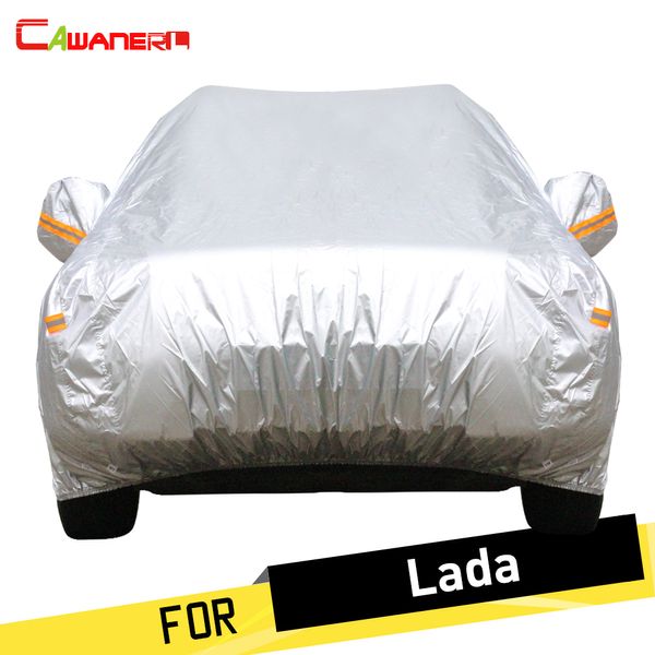

cawanerl car cover auto uv anti sun rain snow resistant protection car covers for lada priora niva 110 111 112 semara kalina