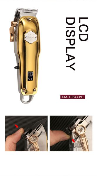 

kemei electric hair hair cutting machine charging hair clipper haircut machine metal bwkf ycccn