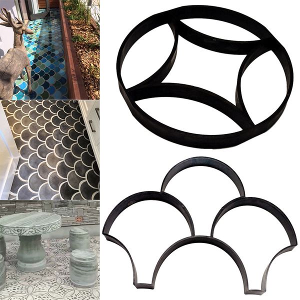 

high paving mould concrete floor stepping stone paver lawn patio yard garden diy walkway pavement molds lg66