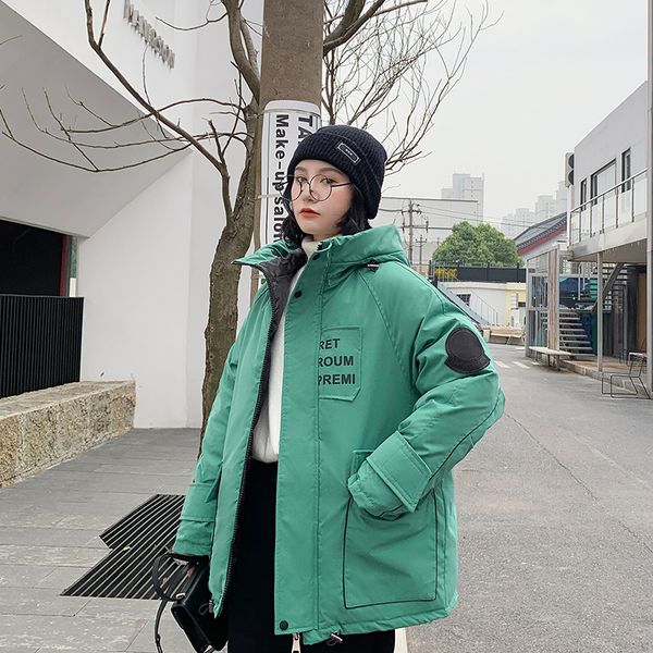 

2019 winter jacket women down coat female thick down jacket womens long coats warm hooded clothes, Black