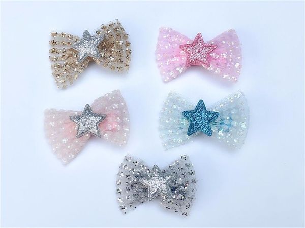 

бђик ins  мод блек звезд мка воло пилки веѬде зажим bowknot воло пѬин, Slivery;white