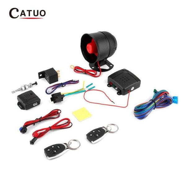 

alarm новый универсальный 1-полосная автомобилей системы защитная система безопасности keyless entry siren + 2 пульт дистанционного управлен