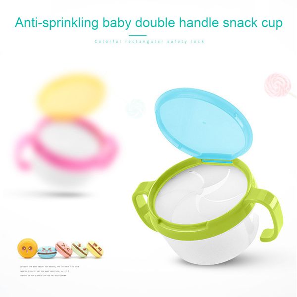 

child kids baby dishes bowl anti spill double handle non spilling for snacks candy biscuit yjs dropship