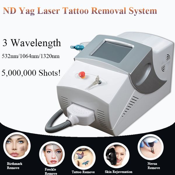 

2019 the latest portable new laser for tattoo removal q switched nd yag machine usa imported laser lamp beauty equipment, Black
