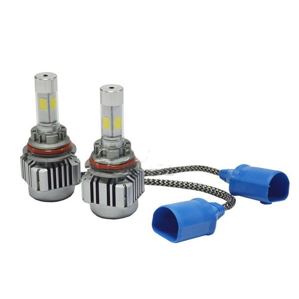 

car 2-120w 9004 led headlight cob kit hi/lo beam bulb 6000k white high power 12000lm
