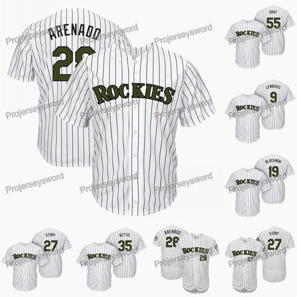 

Colorado 28 Nolan Arenado Memorial Day Rockies Jersey 9 DJ LeMahieu 19 Charlie Blackmon 27 Trevor Story 35 Chad Bettis 55 Jon Gray Jerseys