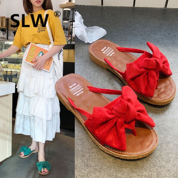 

flat clip toe flip flops beach fashion beach flip flops outdoor slipper low butterfly-knot summer allmatch slides tong modis, Black