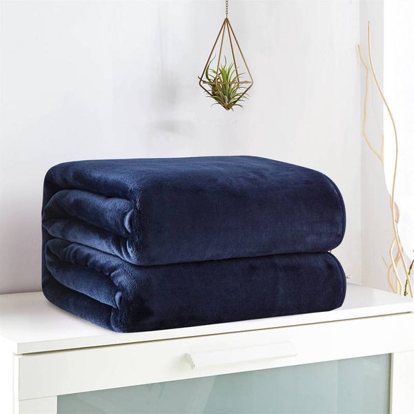 

simanfei wool blanket winter thick weighed solid fleece blanket travel office soft fluffy throw blankets for beds sofa