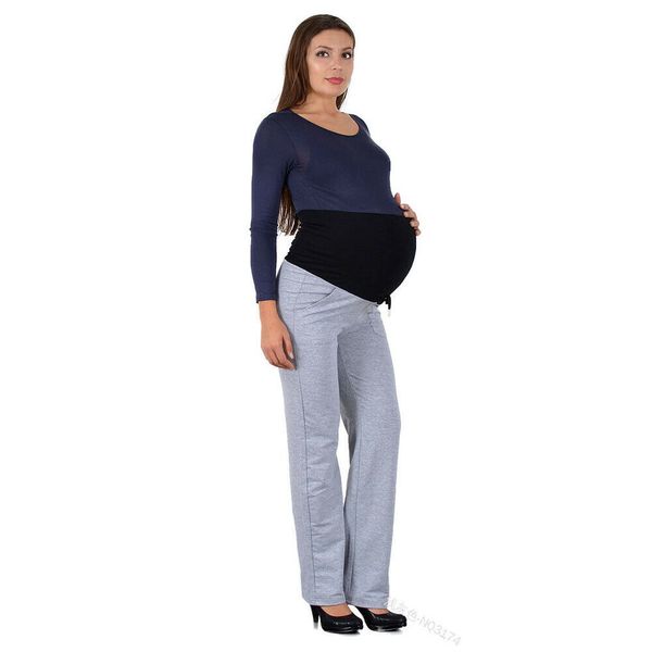 

maternity clothings warm leggings for pregnant women pregnant pants pregnancy clothes spring summer maternity high waist pants, White