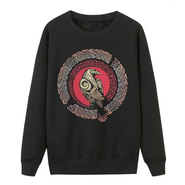 

new 2019 autumn vintage eagle hooded women sweatshirts casual crewneck sweatshirt fashion pullover streetwear hoodie, Black