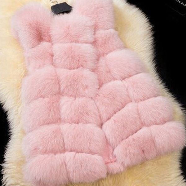 

2019 winter waistcoat for women plush chalecos mujer faux fur solid casual sleeveless warm vest waistcoat warm cashmere#g30, Black;white