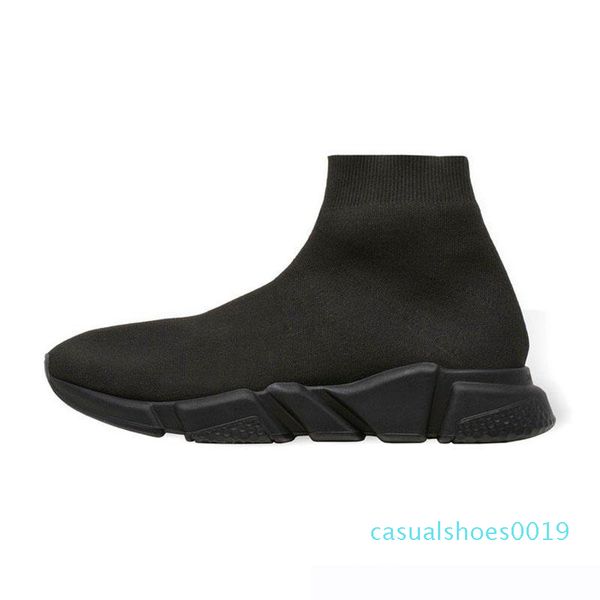 

shoelace luxury designer casual sock shoes speed trainer black red triple black fashion brand socks boots sports sneaker trainer 36-45 c19