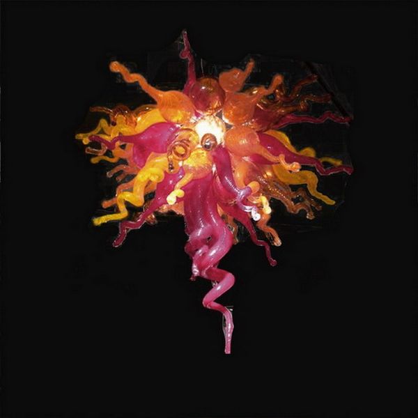 

sale 100% hand blown glass chandelier customize led light source fancy flush mount ceiling lights