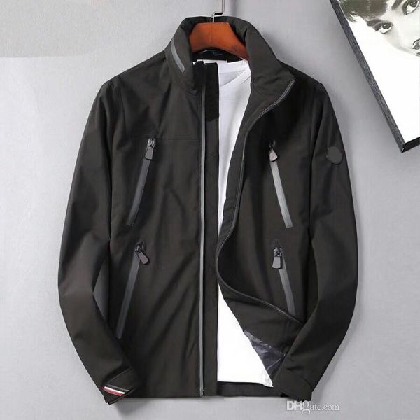 

m -3xl 2019 new men spring autumn thin jacket coat sports windbreaker jackets explosion black models windrunner outdoor jacket men, Black;brown