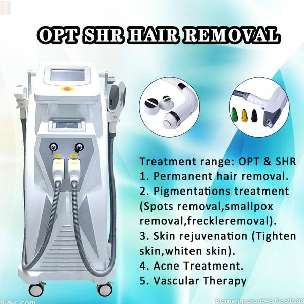 

2020 new ipl laser skin rejuvenation treatment ipl pigmentation scar acne removal machine 3 handles elight opt shr laser equipment