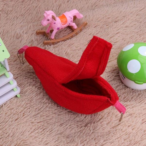 

winter warm banana hamster hammock hang cage pet birds sleeping nest house