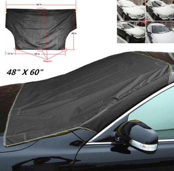 

car suv windshield cover snow ice protector sun shield storage pouch black