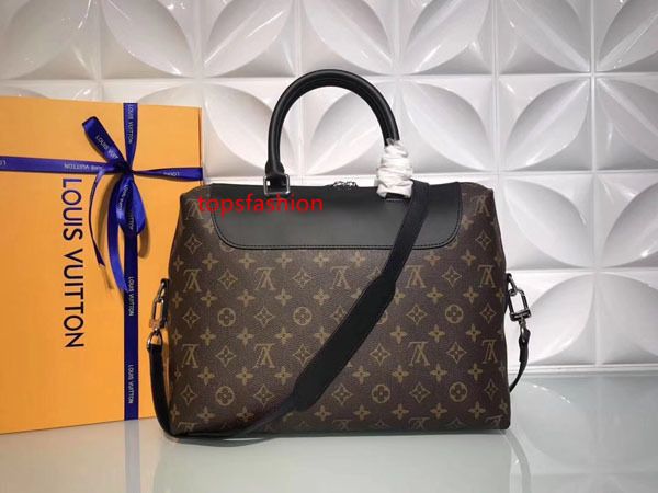 

#7559 l 5a v portfolio briefcase handbag men crossbody duffle luggage briefcases bag handles shoulder bags totes cross body bag m54019