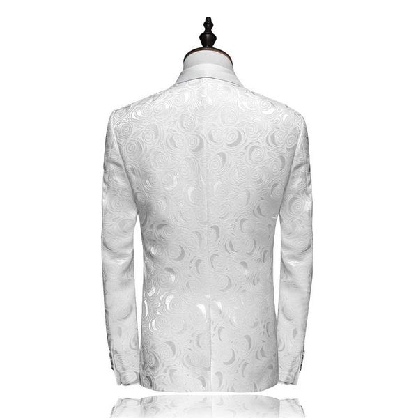 

wholesale- jacket+pants 2017 fashion single button white wedding suits men,casual men's dress suits,business suits blazers, White;black
