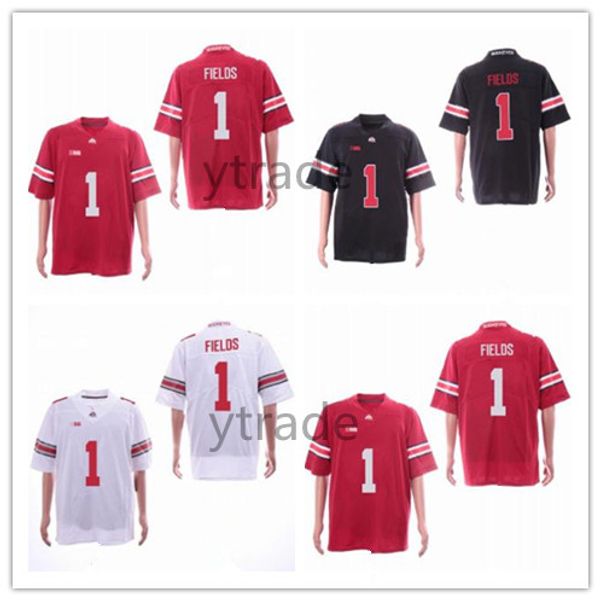 

2019 new justin fields jersey osu ohio state college football jerseys home away red black white