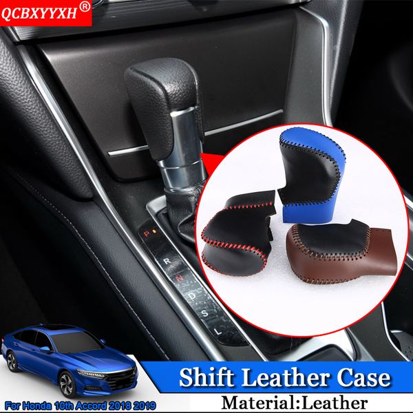 

qcbxyyxh car styling car automatic transmission shift leather case decoration auto accessories for 10th accord 2018 2019
