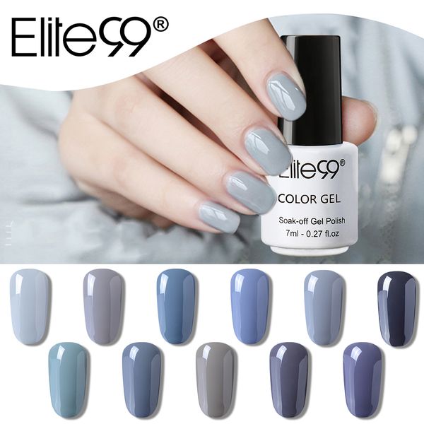 

elite99 7ml gray color gel polish led uv vernis semi permanent coat gel varnish nail art manicure lak polishes diy nails, Red;pink