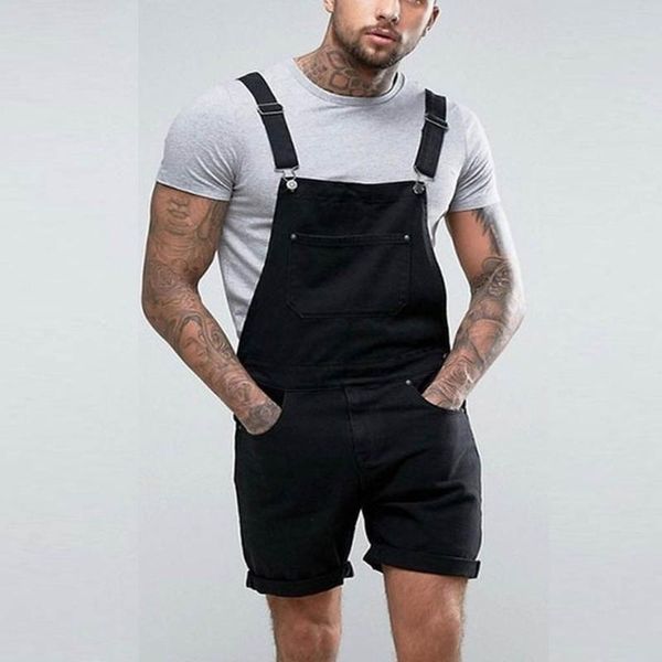 

men streetwear hip hop punk black leather overalls jumpsuit pant male women fashion casual bib pant harem trouser stage costume, Blue